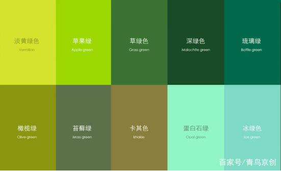 绿色跟什么色配好看 图片绿色和什么颜色搭配好看