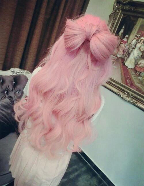 粉红色的头发