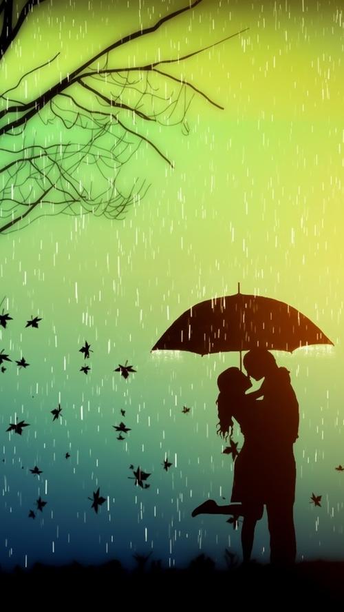 伞下情侣浪漫图片大全 情侣打伞的唯美图片