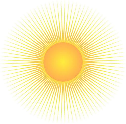 太阳光芒四射的微信头像