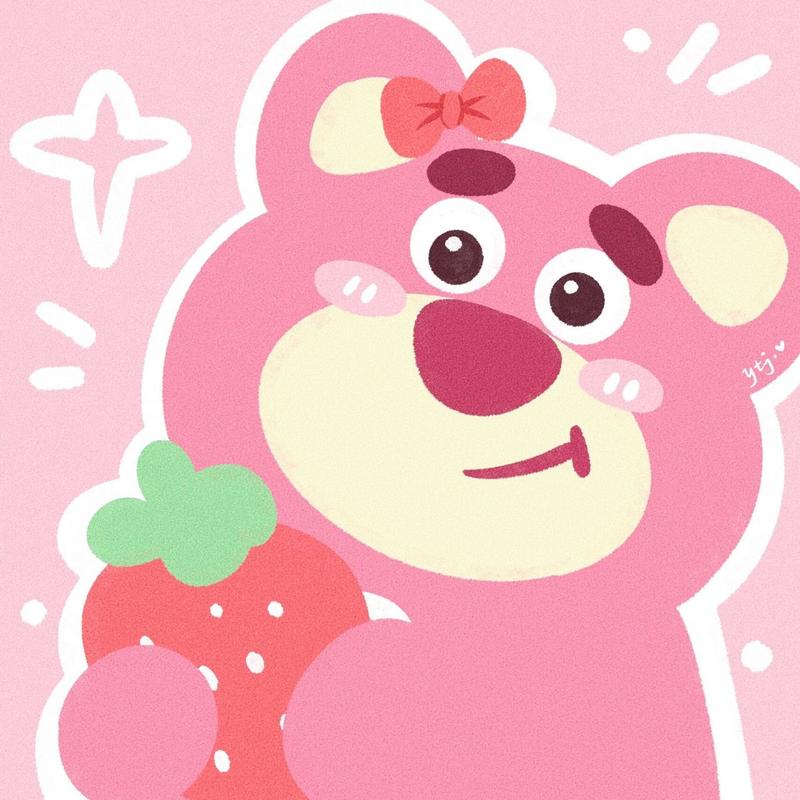 草莓熊头像可爱一组 草莓熊头像图片大全