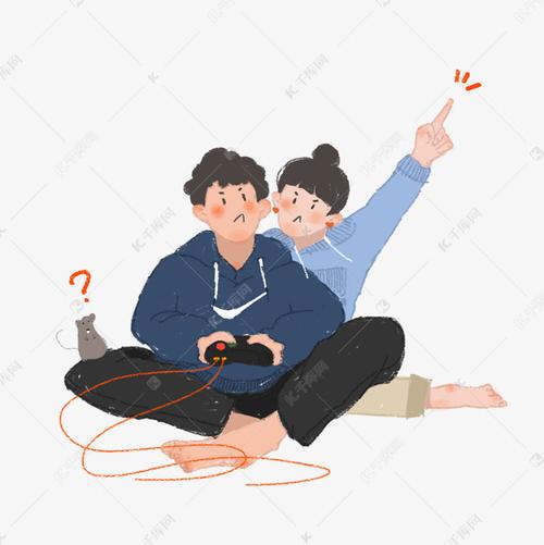 情侣抱着打游戏图片