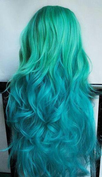 青色头发是什么颜色 青色的头发图片