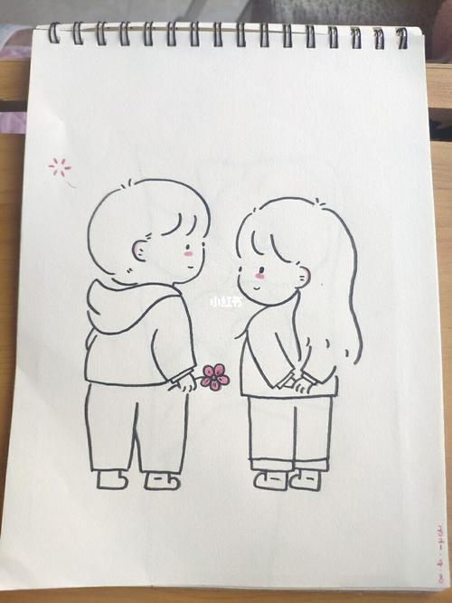 情侣绘画图