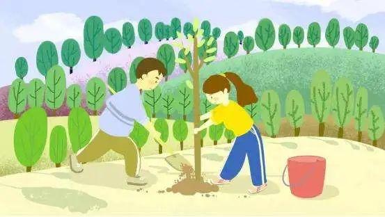 幼儿园植树节宣传图片