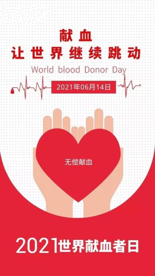 世界献血者日宣传海报 世界献血者日宣传活动