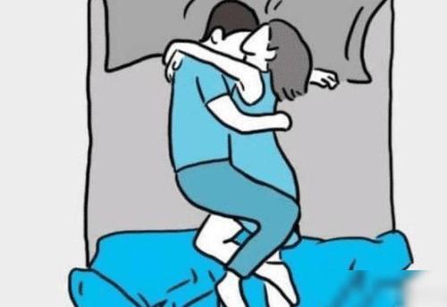 情侣抱一起睡觉的图片