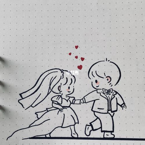 情侣图画铅笔画