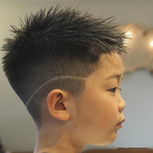 八岁男孩发型图片