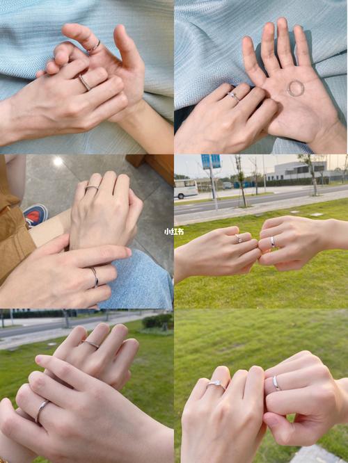 情侣戴戒指拍照的手势图片 情侣戒指拍照姿势图片