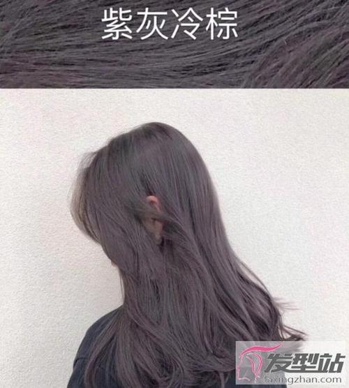 染紫灰色头发
