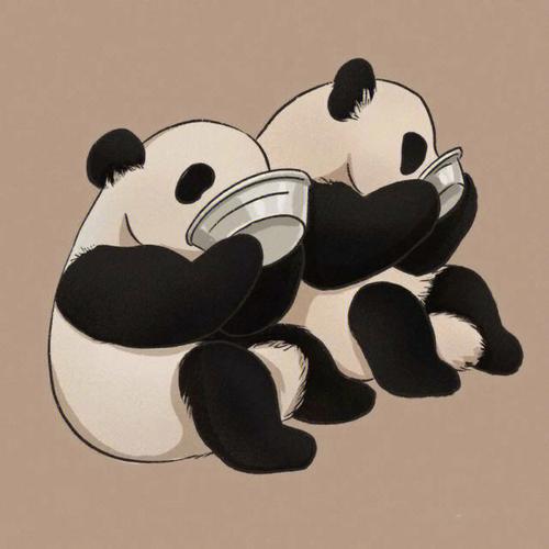 熊猫头像图片可爱呆萌