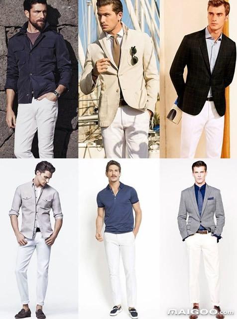 白色裤子配什么颜色上衣好看男 白色裤子配什么颜色上衣好看