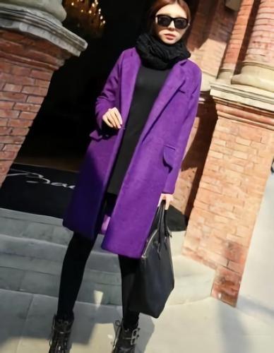 紫色大衣内搭什么颜色好看 紫色大衣搭配什么内搭图片