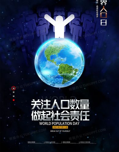世界人口日的海报