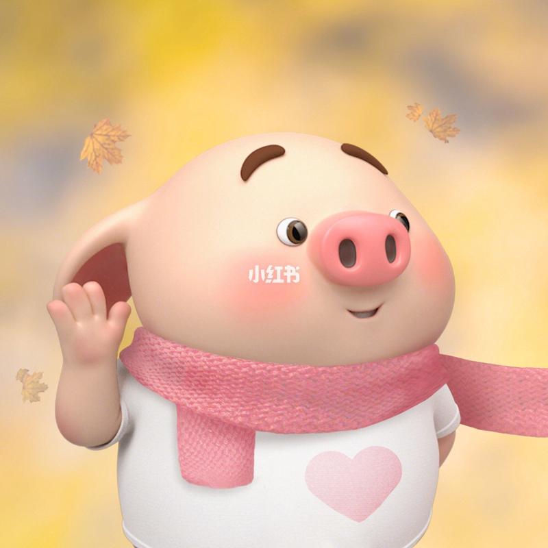可爱猪猪情侣头像