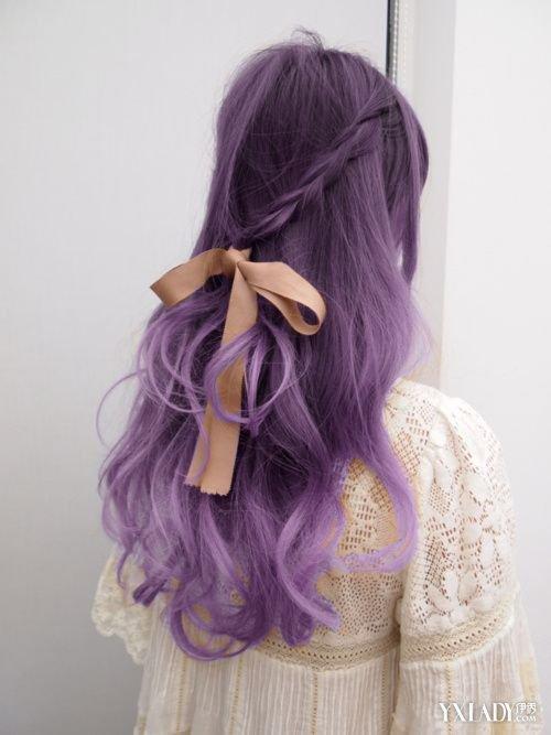 绚丽紫色头发适合年龄