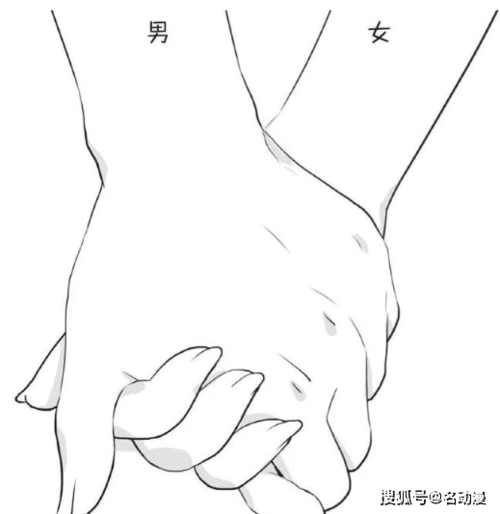 情侣手握在一起的图片
