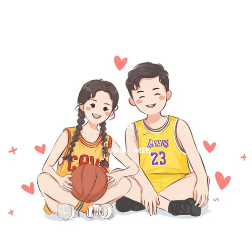 篮球动漫情侣图