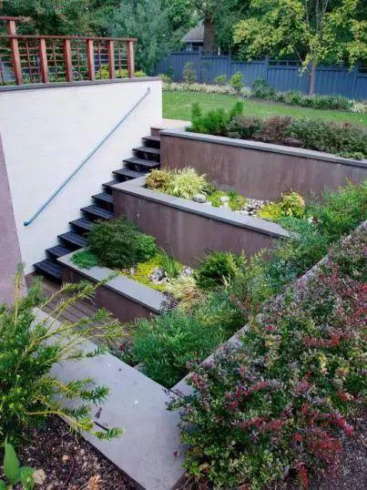 斜坡庭院设计效果图