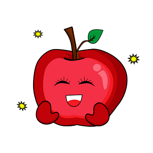 红苹果头像图片大全可爱卡通版